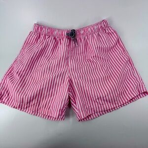 Boardies Apparel Pink Striped Swim Trunks